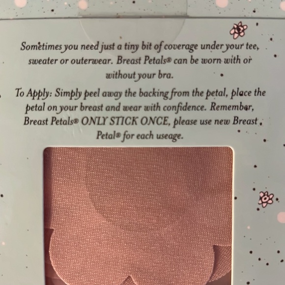TWO BRAND NEW UNOPENED (SEALED) PACKAGES OF BREAST PETALS — NUDE COLOR - Picture 3 of 3